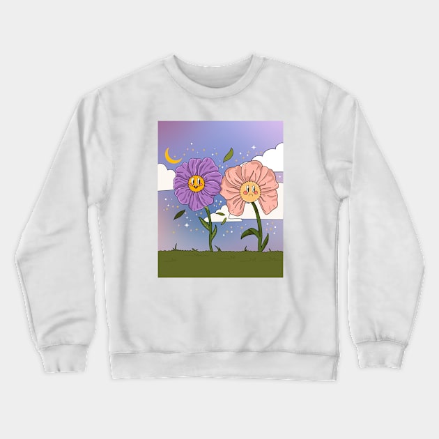 Cheer Up Crewneck Sweatshirt by DejaDoodlesArt